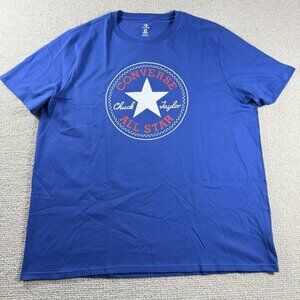 Converse All Star Chuck Taylor Patch Logo T-Shirt Blue Men’s Size XXL